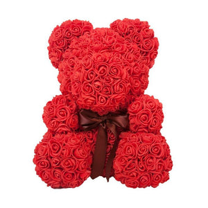 Red & Pink Rose Bear