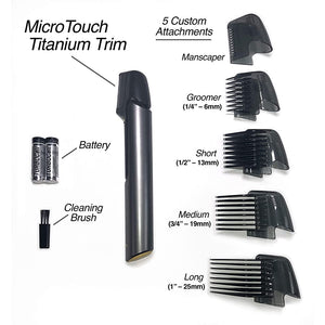 Handheld Titanium Trim™ Hair Cutting Tool, Body Shaver and Groomer-Micro Touch® - Ships From USA