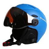 Ski & Snowboard Helmet With Integrated Visor