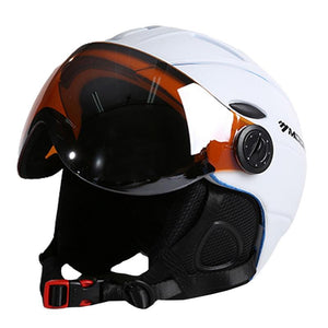 Ski & Snowboard Helmet With Integrated Visor